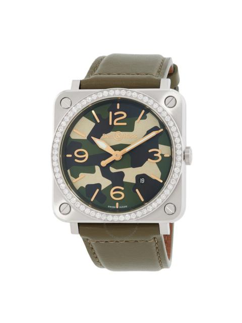 Other Designers Bell and Ross BR S Quartz Diamond Men's Watch BRS-CK-ST-LGD/SCA