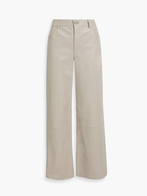 Loulou de Saison Figari leather wide-leg pants