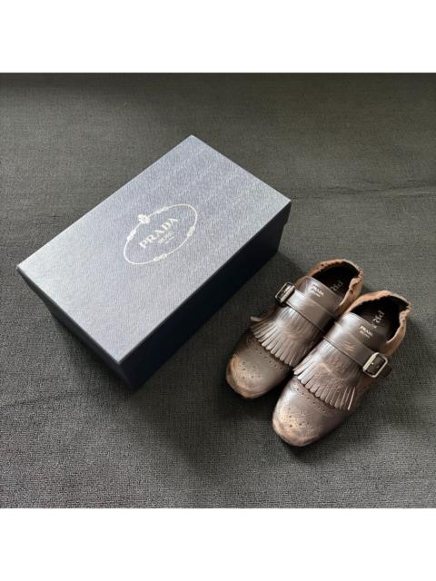 Prada Prada 26SS Black Suede Mule Shoes