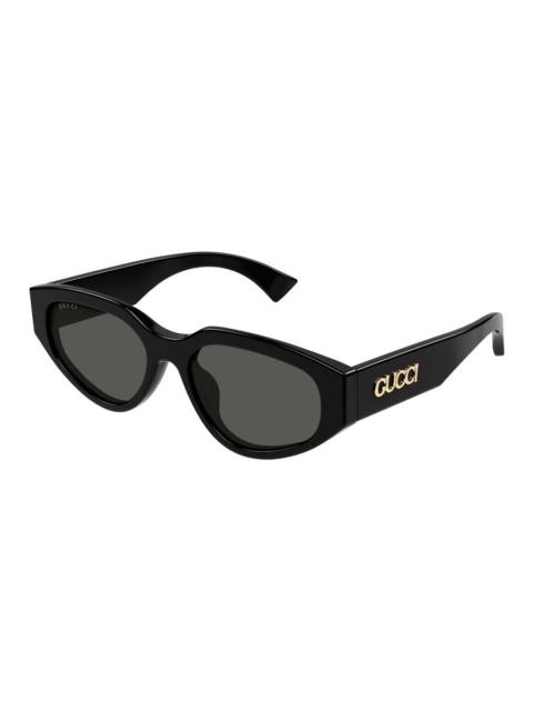 GUCCI Gucci Grey Oval Ladies Sunglasses GG1845SA 001 55