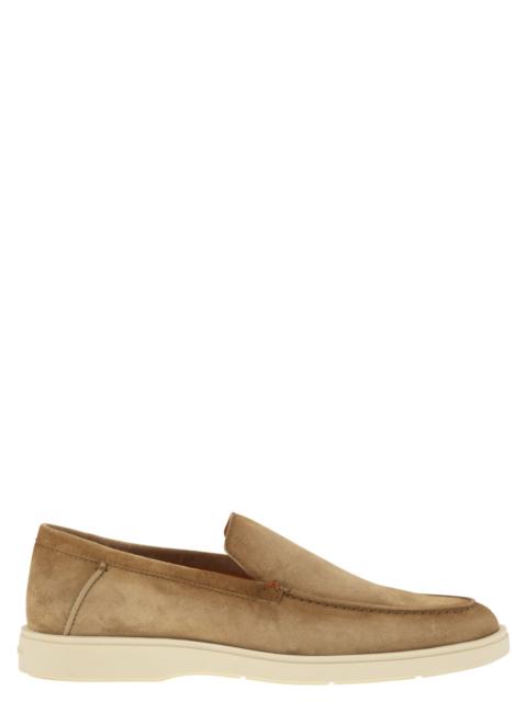 Santoni Santoni Men Suede Moccasin
