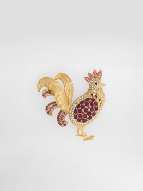 Dolce & Gabbana Sartoria rooster-shaped brooch