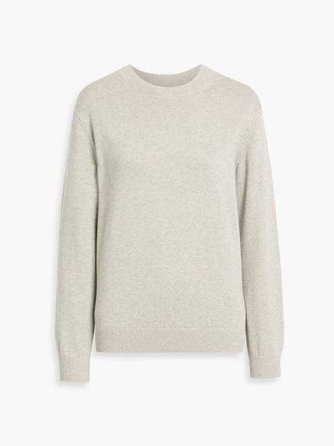 Theory Cotton and cashmere-blend sweater