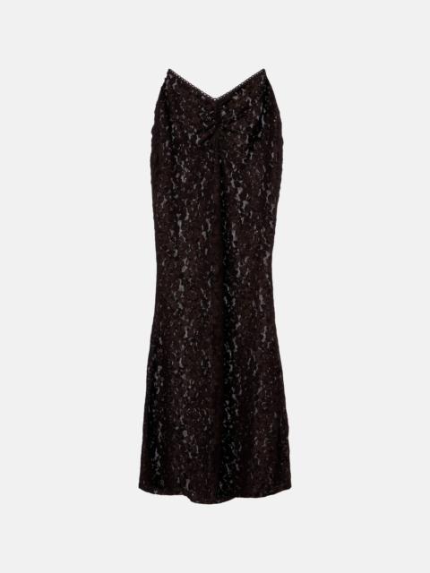 BANANHOT Daisy floral lace maxi skirt