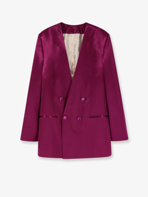 Other Designers Alberta Ferretti Satin Blazer