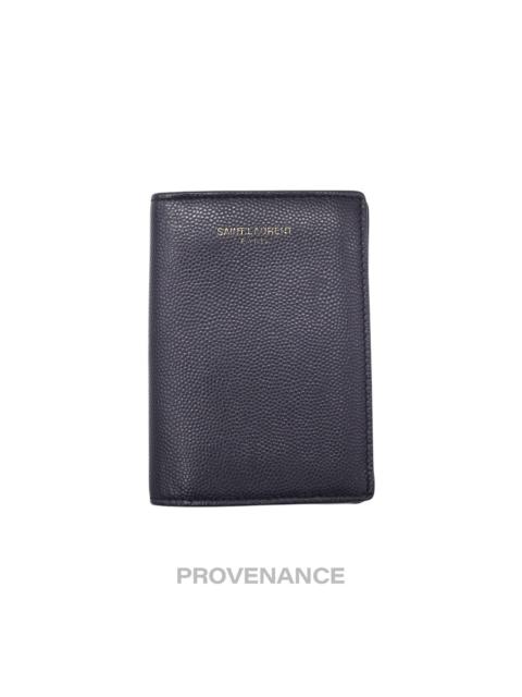 SAINT LAURENT Saint Laurent Paris SLP Pocket Card Wallet - Navy Leather