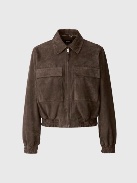 MACKAGE SENKA-SU Patch Pocket Suede Jacket