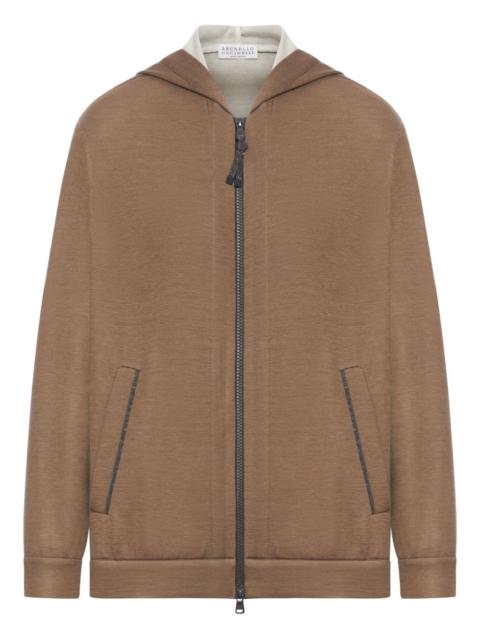 Brunello Cucinelli Brunello Cucinelli Women Cotton And Silk Blend Hoodie
