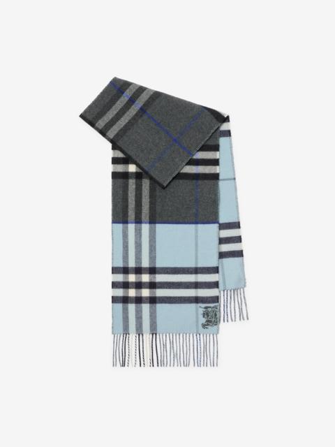 Burberry Contrast Check Cashmere Scarf