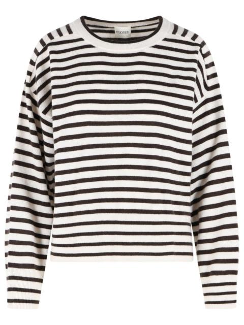 CLOSED Closed Cashmere Sweater Brown And White Women