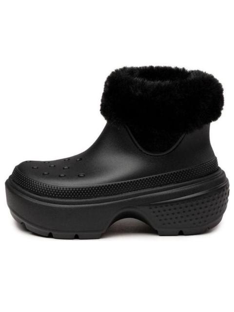 crocs (WMNS) Crocs Stomp Lined Boot 'Black' 208718-001 - 208718