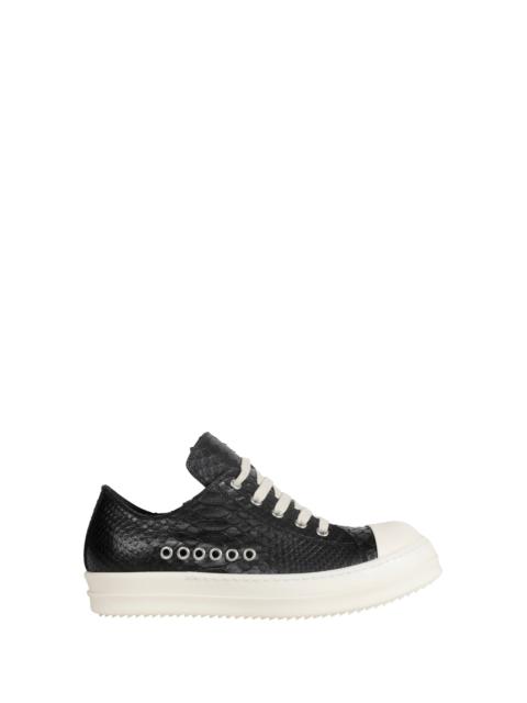 Rick Owens Temple Low Sneaks In Python Leather