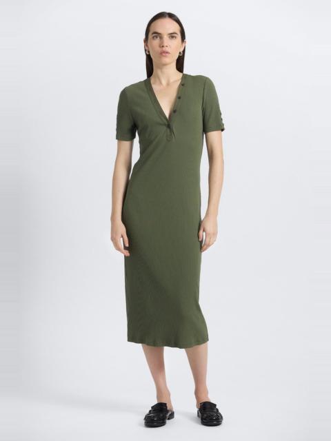 DEREK LAM 10 CROSBY DAMIANA HENLEY DRESS