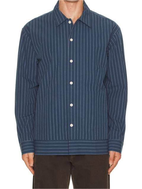 NN07 Reed Stripe Overshirt Shacket