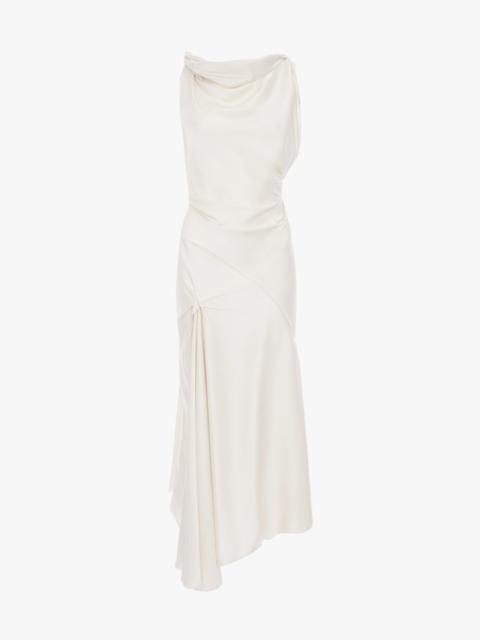 Victoria Beckham Posy Midi Dress In Ivory