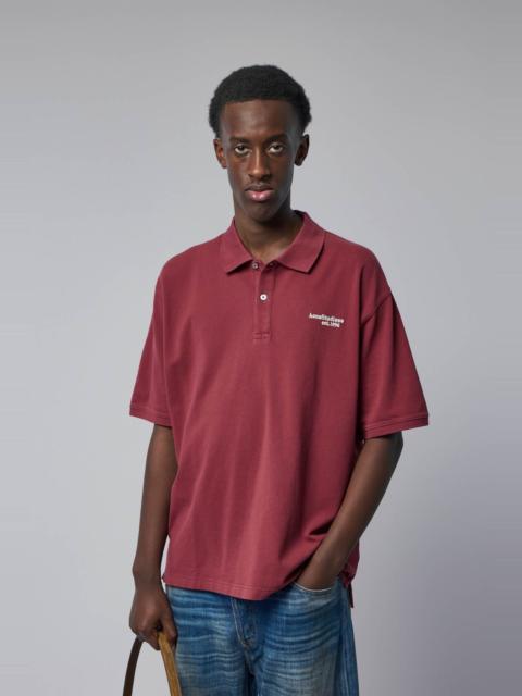 Acne Studios Washed Logo Polo
