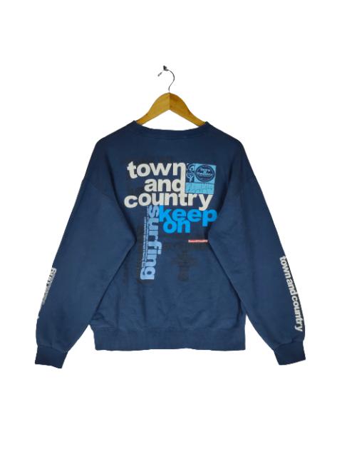 Other Designers Vintage - TOWN & COUNTRY SURF Big Printed Large Size Sweatshirt
