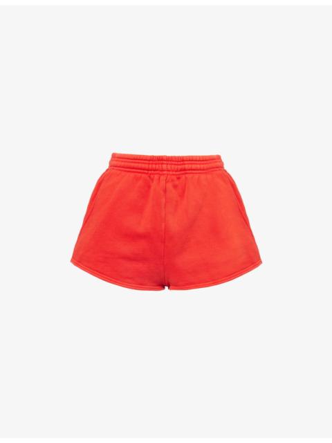 entire studios Micro Drawstring Cotton-Jersey Shorts