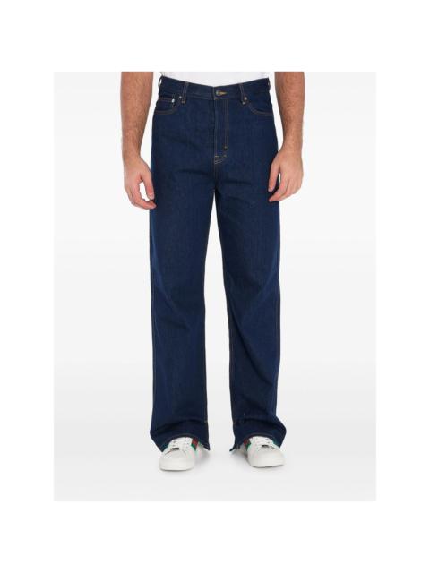 GUCCI Gucci Blue Denim - Wide-Leg Jeans Men