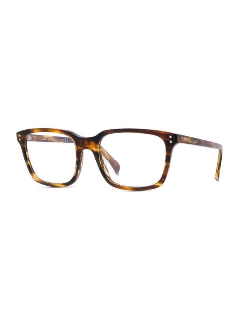 CELINE Celine Men's Black Square Eyeglass Frames CL50081I 056