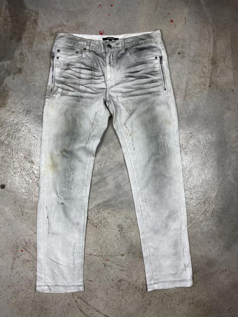 Other Designers Underground - UK underground white black shadow jeans