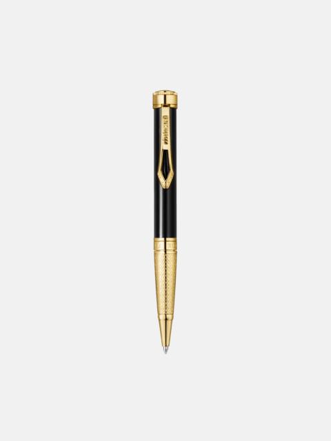 Roberto Cavalli Roberto Cavalli Lacquer Ballpoint Pen, Gold Color & Black Lacquer