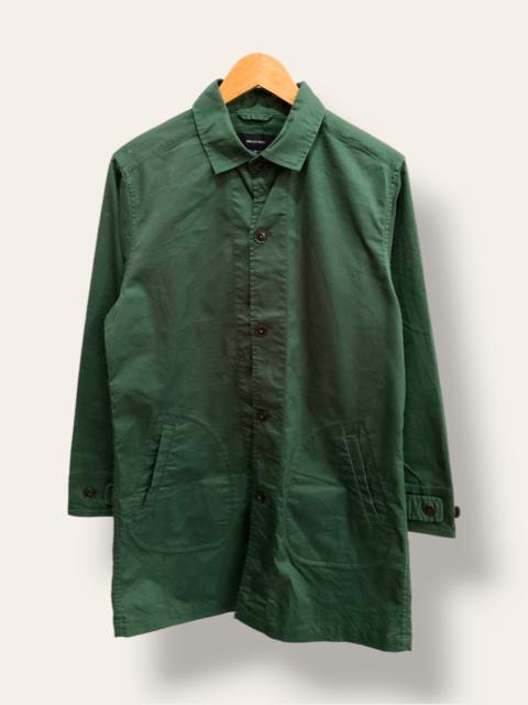 Archival Clothing - SHIPS JET BLUE Linen Shacket Trench Coats Jacket