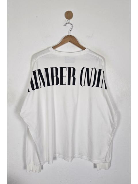 NUMBER (N)INE Number Nine denim Spellout tee shirt