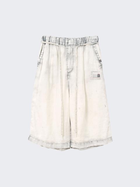 Maison MIHARAYASUHIRO Aged Wide Shorts Light Grey