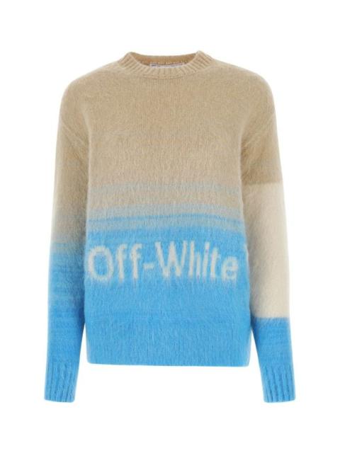 Off White Woman Multicolor Mohair Blend Sweater