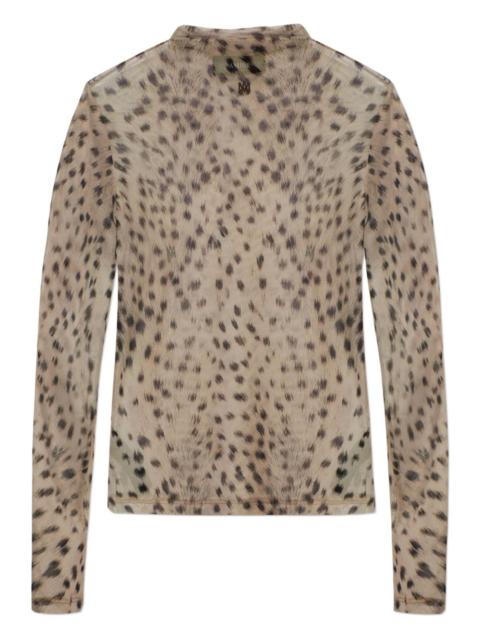 AMIRI animal-print long-sleeve top