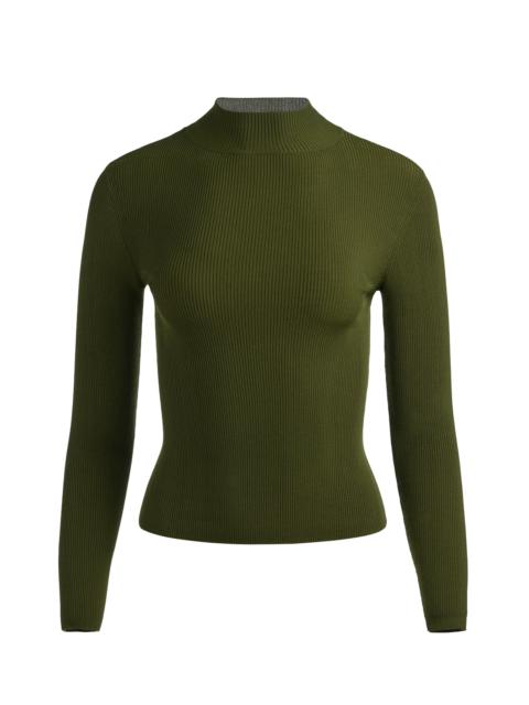 Alice + Olivia ROBERTA RIBBED TURTLENECK