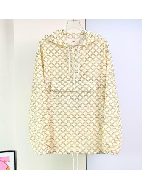 CELINE Celine Triomphe logo hooded sweatshirt