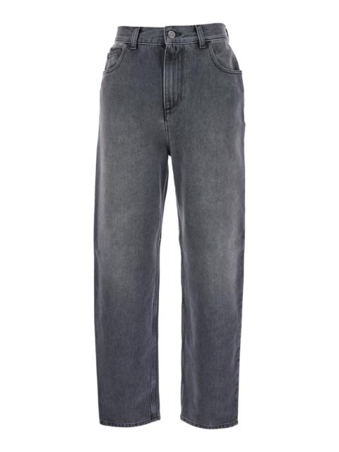Moncler Moncler Women Grey Five-Pocket Jeans In Denim Woman