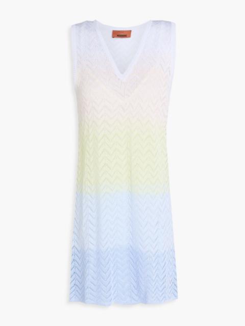 Missoni Crochet-knit mini dress