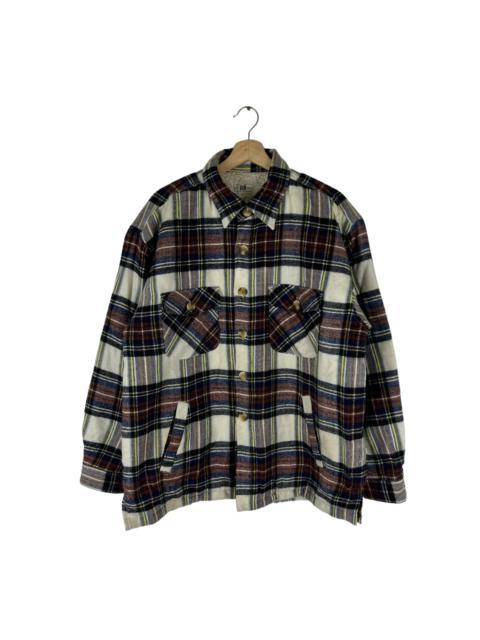 Other Designers Japanese Brand - VINTAGE FLANNEL JACKET FLEECE LINING DADGE JAPAN MADE