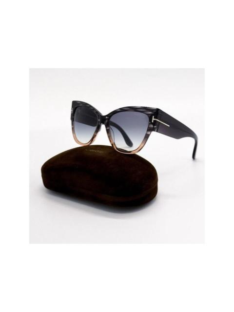TOM FORD NEW TOM FORD ANOUSHKA SUNGLASSES TF371 20B BROWN FT0371