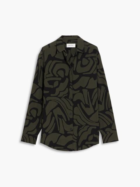 MATTEAU Printed silk crepe de chine shirt