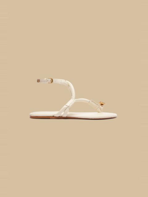 FARM RIO Ivory Toe Ring Strappy Sandal