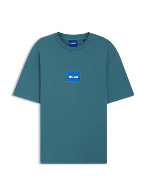 HUGO LOGO-PRINT T-SHIRT IN COTTON JERSEY