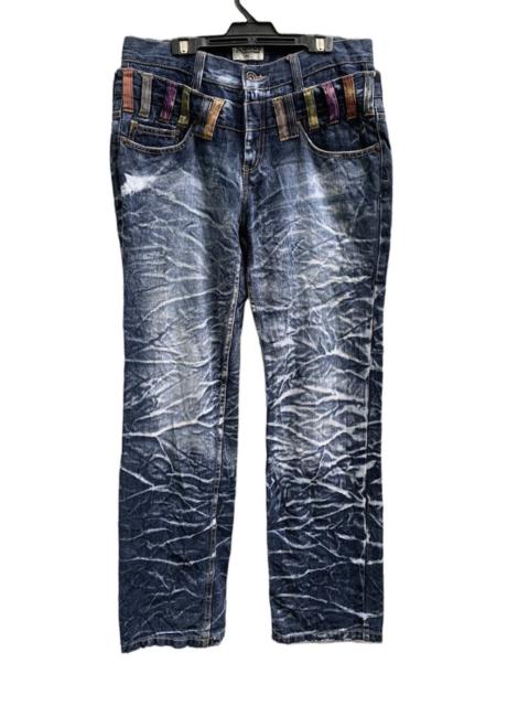 Hysteric Glamour Japanese Brand Nylaus Jeans Double Waist Denim Pants