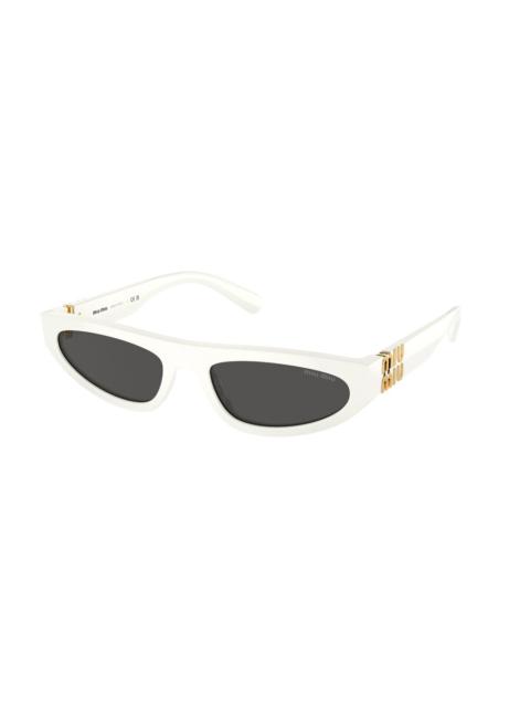 Miu Miu Miu Miu Grey Cat Eye Ladies Sunglasses MU 07ZS 1425S0 56