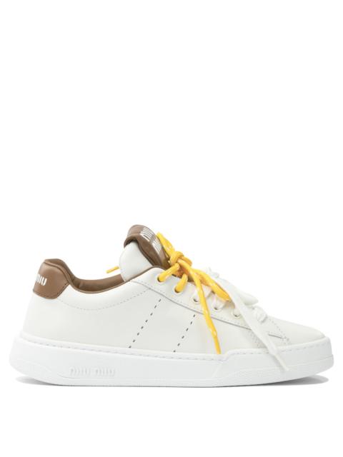 Miu Miu Miu Miu Leather Sneakers