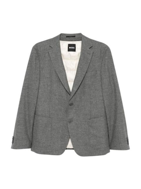 Other Designers Hugo Boss Single Breasted Flannel Blazer