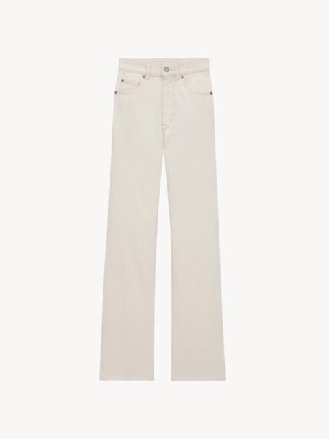 SAINT LAURENT 70'S JEANS IN ALMOND MILK DENIM