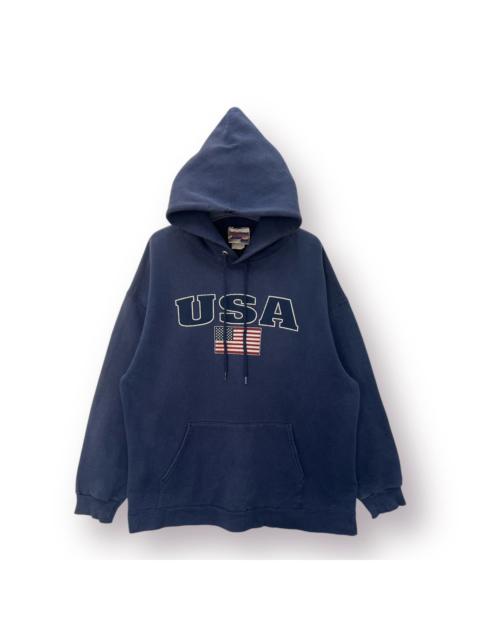 Other Designers 🔥 USA 🔥 Vintage 90's Hanes American Flag Hoodie - L