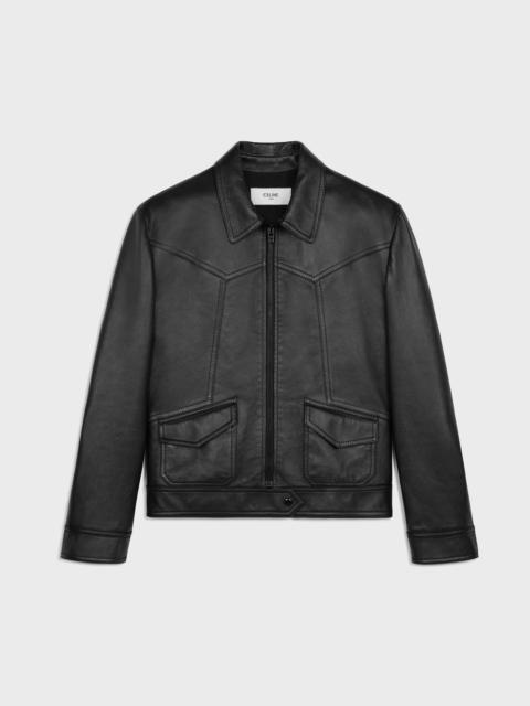 CELINE loose blouson jacket in soft lambskin