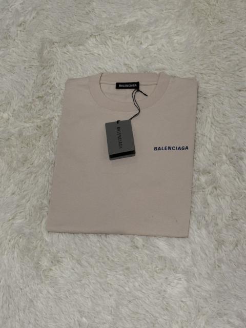 BALENCIAGA BALENCIAGA Logo T Shirt Beige