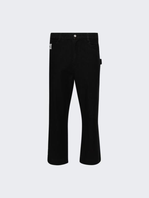 BODE Embroidered Denim Knolly Brook Trousers Black