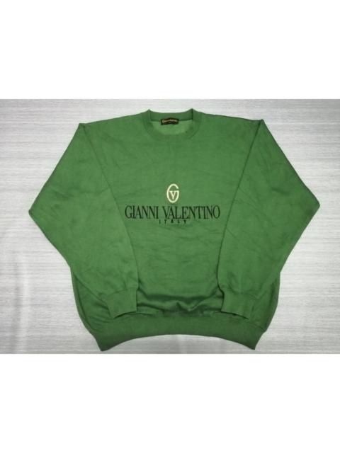 Other Designers Valentino × Vintage - Vintage GIANNI VALENTINO Big Logo Spell Out Sweatshirt